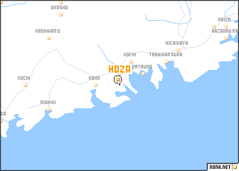 map of Hōza