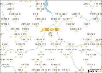 map of Hpak-kom