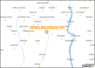 map of Hpawlam Jinghkyen