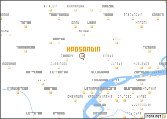 map of Hposandin