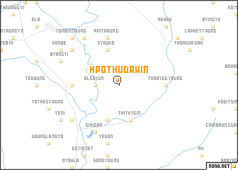 map of Hpothudaw-in