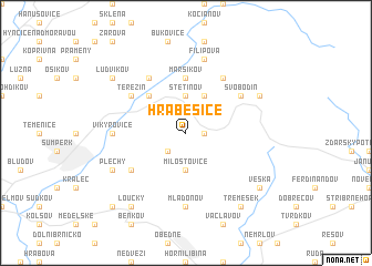 map of Hraběšice