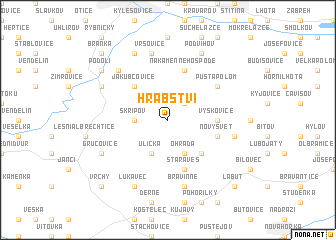 map of Hrabství