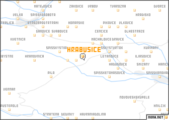 map of Hrabušice