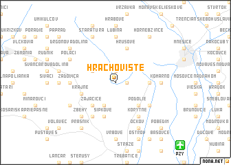 map of Hrachovište