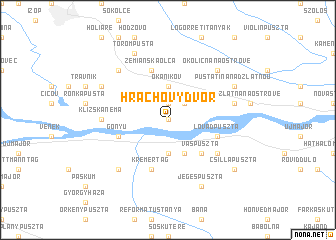 map of Hrachový Dvor