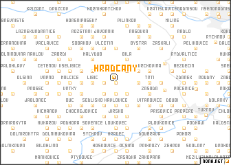map of Hradčany