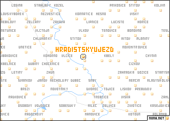 map of Hradišťský Újezd