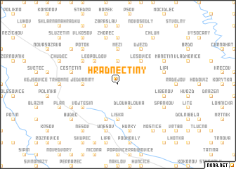 map of Hrad Nečtiny