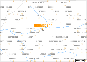 map of Hradoczna