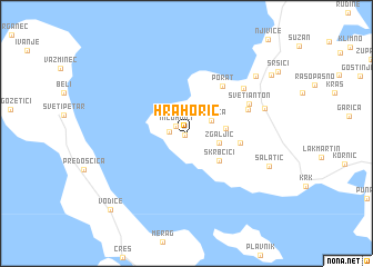 map of Hrahorić