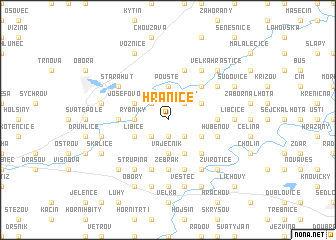 map of Hranice