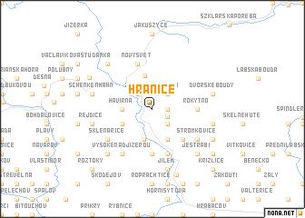 map of Hranice
