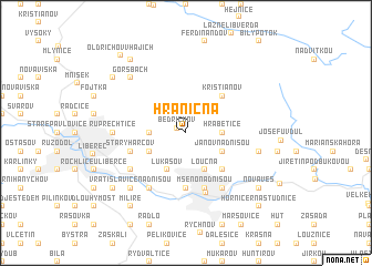 map of Hraničná