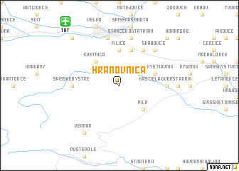 map of Hranovnica