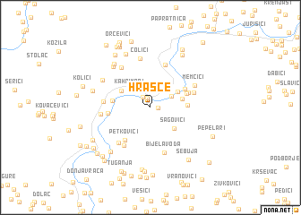 map of Hrašće