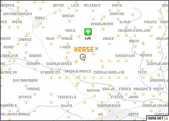 map of Hraše