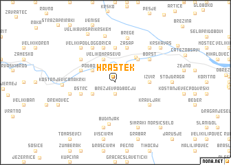 map of Hrastek