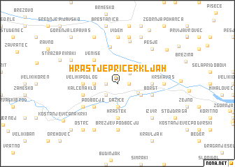map of Hrastje pri Cerkljah