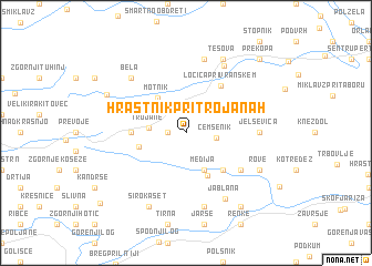 map of Hrastnik pri Trojanah