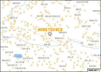 map of Hrastovača