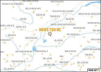 map of Hrastovac