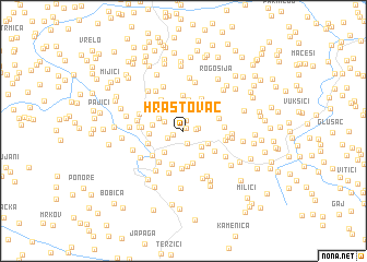 map of Hrastovac