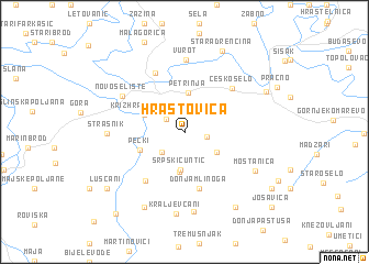 map of Hrastovica