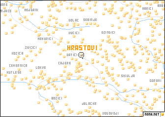 map of Hrastovi