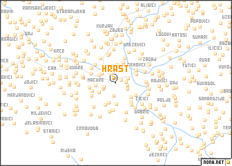 map of Hrast