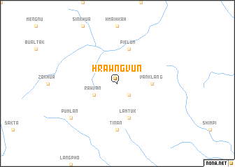 map of Hrawngvun