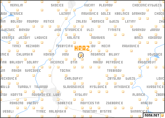 map of Hráz