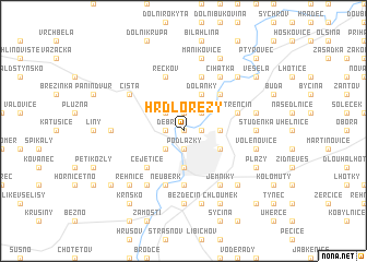 map of Hrdlořezy