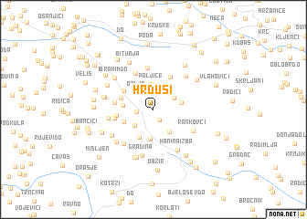 map of Hrđusi