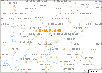 map of Hrgovljani