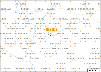 map of Hříšice