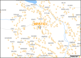 map of Hristići