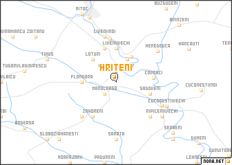 map of Hriţeni