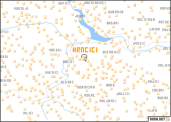 map of Hrnčići