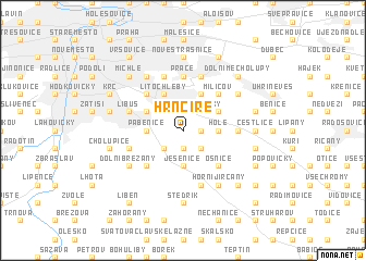 map of Hrnčíře