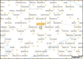 map of Hroby