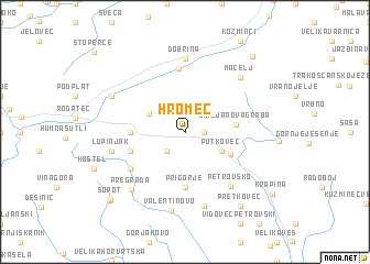 map of Hromec