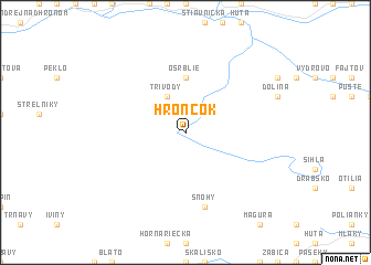 map of Hrončok