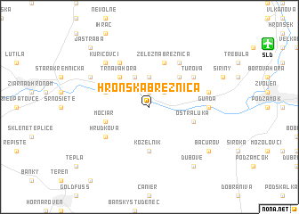 map of Hronská Breznica