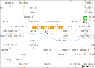 map of Hronská Dúbrava