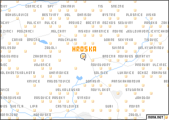 map of Hroška