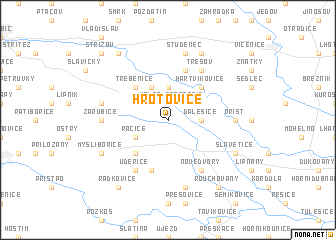 map of Hrotovice