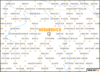 map of Hroubovice