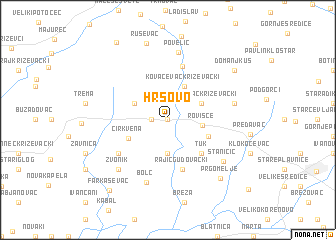 map of Hrsovo