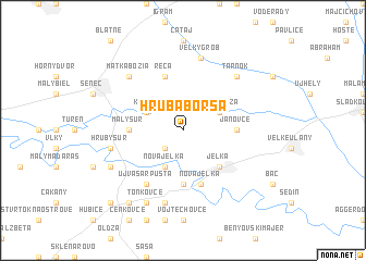 map of Hrubá Borša